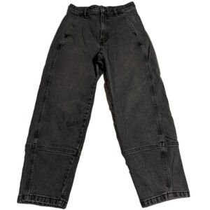 Everlane Utility Barrel Jean Women's Size 27 Black Organic Cotton High Rise